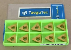 10 PCS TAEGUTEC INSERT TCMT32.52 M40 MADE IN KOREA - Picture 1 of 5
