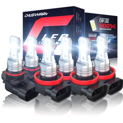 Kit de faros LED + bombillas antiniebla 6500 k para Ford Escape Sport Utility 2019-2021 Foto 1 de 4