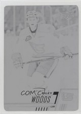 2017-18 Upper Deck CHL Printing Plate Black 1/1 Riley Woods #268 7d2