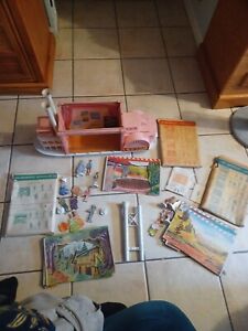 VINTAGE REMCO SHOWBOAT TOY THEATER STAGE PLAY SET WITH 3 Set Of INSERTS  1960'S