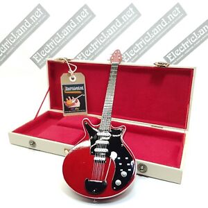 Mini Guitar QUEEN Brian May red special hard case box 1:4 miniature collectible