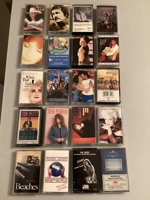 Lot of 20 Mixed Genre Cassette Tape Collection - Good Music - Image 1 of 4
