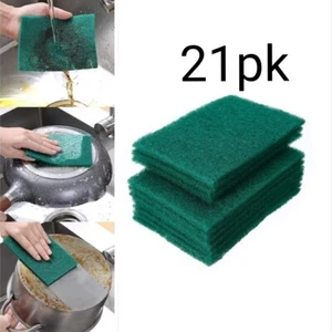 21pk Heavy Duty Scour Pads Household Kitchen Cleaning Scrubber Extra Thick - Picture 1 of 4