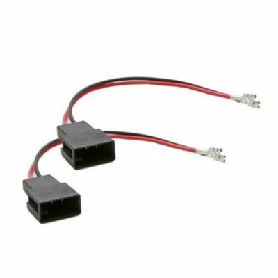 Pair of Speaker Connector Adaptor Lead Cable Plug for Peugeot 107
