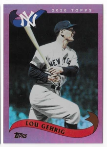 LOU GEHRIG 2020 TOPPS ARCHIVES RED FOIL YANKEES CARD #5/5! - Picture 1 of 1
