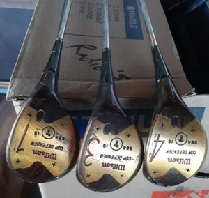 Vintage Wilson Patty Berg Cup Defender Wood Set 1,3,4 Woods - Picture 1 of 5