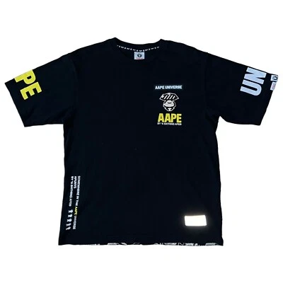 Футболка AAPE by A Bathing Ape Somewhere In the Universe размер Large черная - Изображение 1 из 4