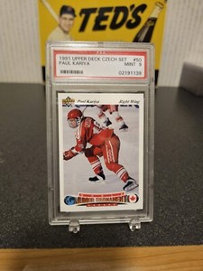 1991-92 Upper Deck Czech #50 Paul Kariya Rookie Card PSA 9 Mint World Juniors