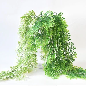 80cm 9 Fork Wall Hang Artificial Moss Plant Flower Vine Garland Wedding Home - Bild 1 von 7