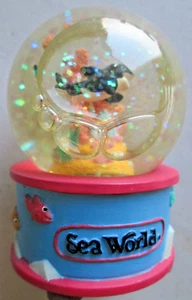 RECUERDO GLOBO BRILLO MINIATURA PARQUES AVENTURA MUNDO MARINO DECORATIVO, USADO - Imagen 1 de 4