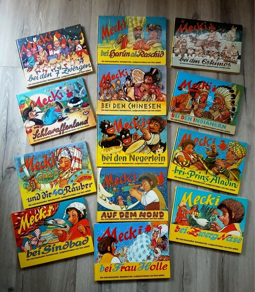 Alle 13 Mecki Bücher!!  komplett -Indianer, Aladin, Holle, 7 Zwerge, Nege-lein - Bild 1 von 4