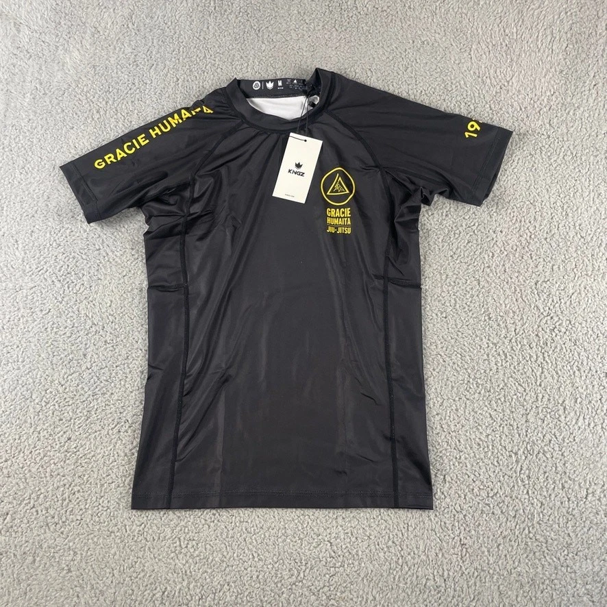 Protector contra erupciones Gracie Humaita para hombre M negro JIU-JITSU poliéster spandex manga corta Foto 1 de 4