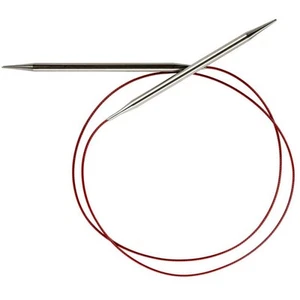 Chiaogoo Red Lace Circular Knitting Needles Stainless Steel Flexible Cable 16... - Picture 1 of 1