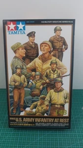 TAMIYA SET DIORAMA U.S. ARMY INFANTRY AT REST 1/48 - Foto 1 di 1