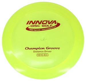 Distanziale Timbro Innova Champion Groove 175g Giallo Rosso USATO Disco Golf - Foto 1 di 6