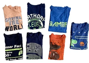 Boys T-Shirts Lot of 7X Size 6/7 - Picture 1 of 9
