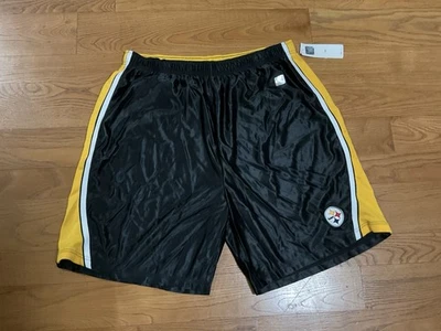 NFL Pittsburgh Steelers negro y amarillo corto talla 2 XL Foto 1 de 2