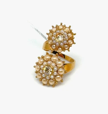 Lindo anel feminino de cristal Michal Negrin EUA 8 #98# - Imagem 1 de 4