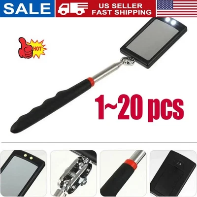 Espejo de Inspección LED Iluminado Mecánico Telescópico Iluminar Giratorio Extensible Foto 1 de 4