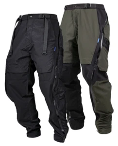 FW21-155 DOUBLE SHAPE ZIPPER WATERPROOF PANT - MILITARY GREEN SIZE M - Picture 1 of 12