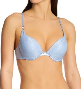 Vanity Fair 2131101 Reggiseno push up ego boost blu jacquard 38B - Foto 1 di 1