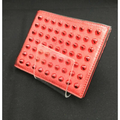 CHRISTIAN LOUBOUTIN Bifold Wallet with Studded [Rank B] VG limited From JAPAN - Image 1 of 4