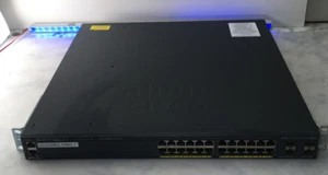 Cisco 24 Port Managed Gigabit Switch Dual Psu WS-C2960XR-24TS-I #G8 - Picture 1 of 3