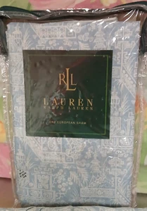 Ralph Lauren Indochine Pagoda Euro Pillow Sham-NOS-NIP-Cotton Sateen 2 Available - Picture 1 of 9