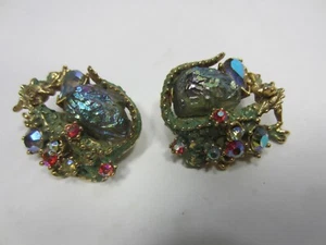 Vintage Rare HAR Dragon Earrings - Picture 1 of 6