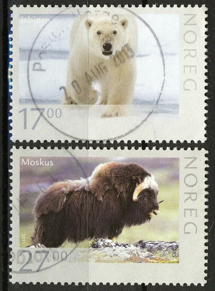 挪威 2011 年,NK 1777 - 78,Wildlife VI 套装 VFU,Mi 1744-45 猫 12€ — 第 1/1 张图片