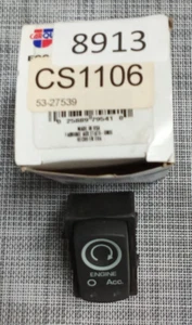 Standard Ignition Push To Start Switch, 05-11 Cadillac STS , PN CS1106, 53-27539 - Picture 1 of 3