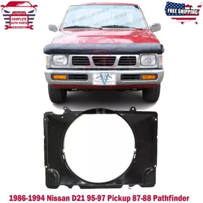 New Fan Shroud For 1986-1994 Nissan D21 1995-1997 Pickup 1987-1988 Pathfinder - Image 1 of 4