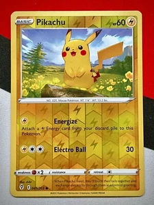 Pikachu 049/203 Evolving Skies Common Reverse Holo Pokemon PACK FRESH - Picture 1 of 2