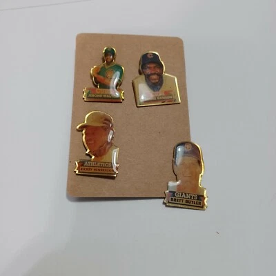 MLB Collectible Sports Players Hat Lapel Pins 1990 - Image 1 of 4