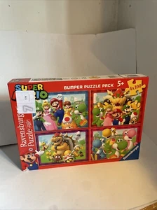 Ravensburger Super Mario Bumper Puzzle Pack 4x 100 Pieces Kids Adults Fun 14x10" - Picture 1 of 6