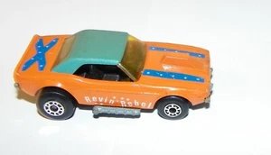 Lesney Matchbox Superfast MB 1 arancione REVIN REBEL Dodge Challenger eccellente - Foto 1 di 8