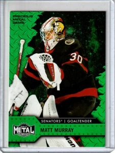2020-21 Metal Universe Precious Metal Gems PMG Emerald Matt Murray /10 SENATORS - Picture 1 of 2