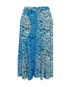 Stella McCartney Stella McCartney Blue Printed Crepe Midi Skirt 40IT 8–10UK - Picture 1 of 8