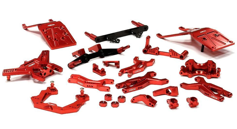 Red Billet Machined Suspension Upgrade Kit for Traxxas Slash 1/10 2WD - Image 1 of 1