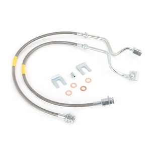 Líneas de freno delanteras de acero inoxidable extendidas para 99-04 Ford F-250 F-350 4-8" LIFT - Imagen 1 de 5