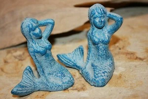Mermaid Decor For Adults Christmas Gifts Stocking Stuffers Figurines Metal N-55 - Picture 1 of 12