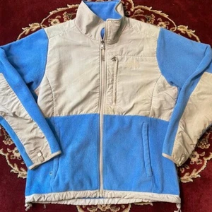 The North Face blau-graue Denali Fleecejacke mit Reißverschluss - Bild 1 von 7