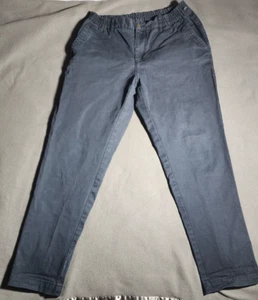 Zara Hose Damen XL dunkelgrau Cropped Slacks Freizeit Reißverschluss Knopf Gummizug Hüfte - Bild 1 von 16