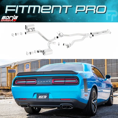 Escape trasero Borla 140714 ATAK Cat para Dodge Challenger RT 2015-23 5,7 L con válvulas Foto 1 de 4