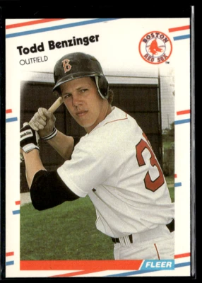 1988 Fleer - Todd Benzinger #344 (RC) Glossy - Image 1 of 2