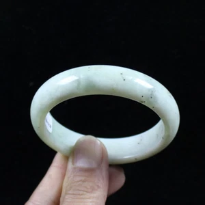 59mm Chinese 100% Nature New Green Xiuyu Jade Gems Bangle Bracelet j7592 - Picture 1 of 10