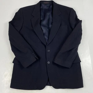 John Weitz Jacket Mens Large Blue Signature Blazer Button Up Church Preppy Soft - Picture 1 of 12