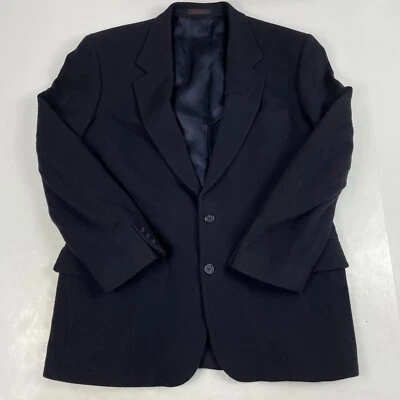 John Weitz Jacket Mens Large Blue Signature Blazer Button Up Church Preppy Soft - Image 1 of 4