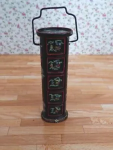 Soporte de costura pequeño en miniatura para casa de muñecas Bespaq con diseño floral - Imagen 1 de 3