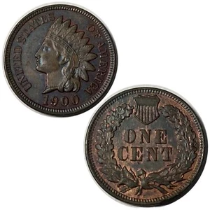 Centavo indio 1900 - sin circular - anverso tonificado - Imagen 1 de 1